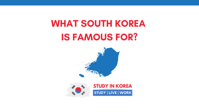 WHAT SOUTH KOREA IS FAMOUS FOR