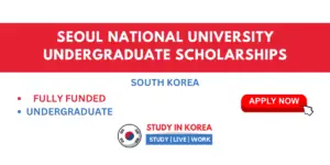 SEOUL NATIONAL UNIVERSITY UNDERGRADUATE SCHOLARSHIPS SOUTH KOREA