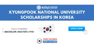 KYUNGPOOK NATIONAL UNIVERSITY SCHOLARSHIPS IN KOREA