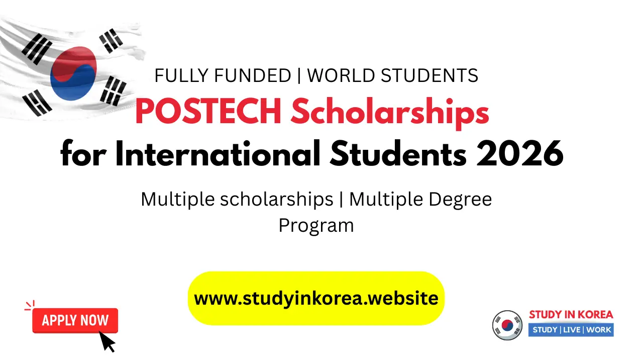 POSTECH Scholarships for International Students 2026
