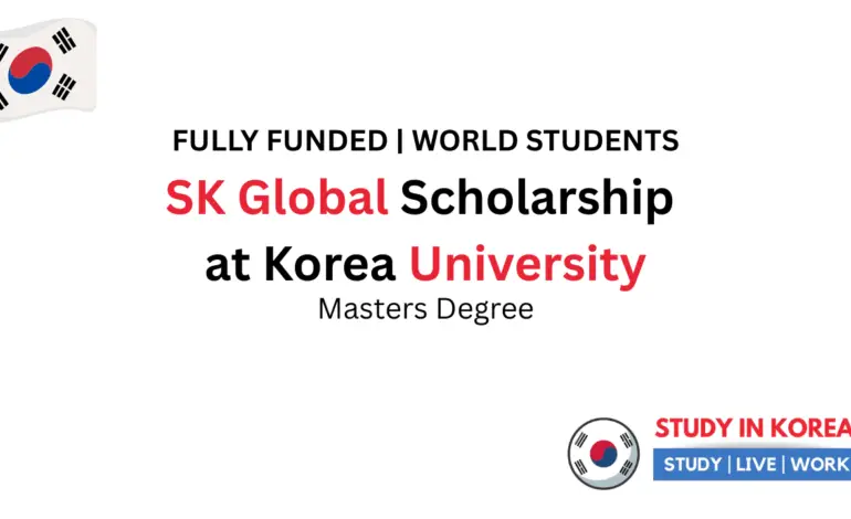 SK Global Scholarship at Korea University