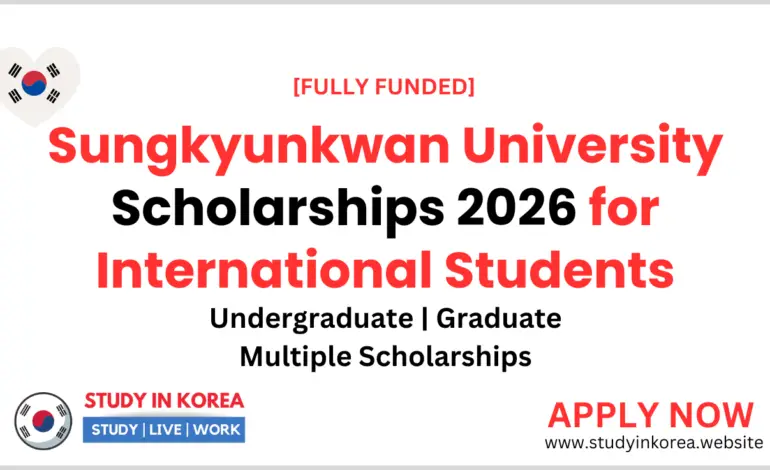 Sungkyunkwan University Scholarships 2026 for International Students