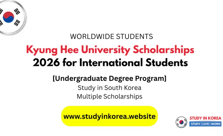 Kyung Hee University Scholarships 2026 for International Students