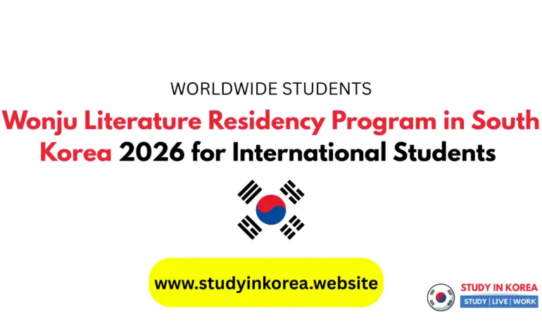 Wonju Literature Residency Program in South Korea