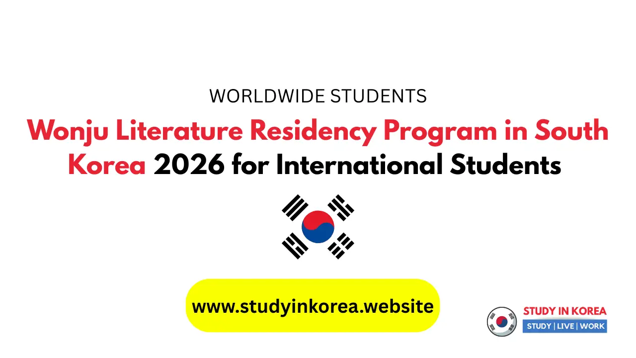 Wonju Literature Residency Program in South Korea 2026