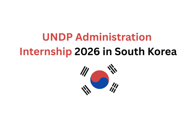 UNDP Administration Internship 2026 in South Korea