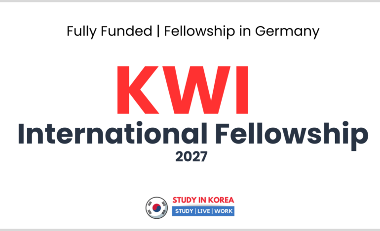 KWI International Fellowship 2027 in Germany