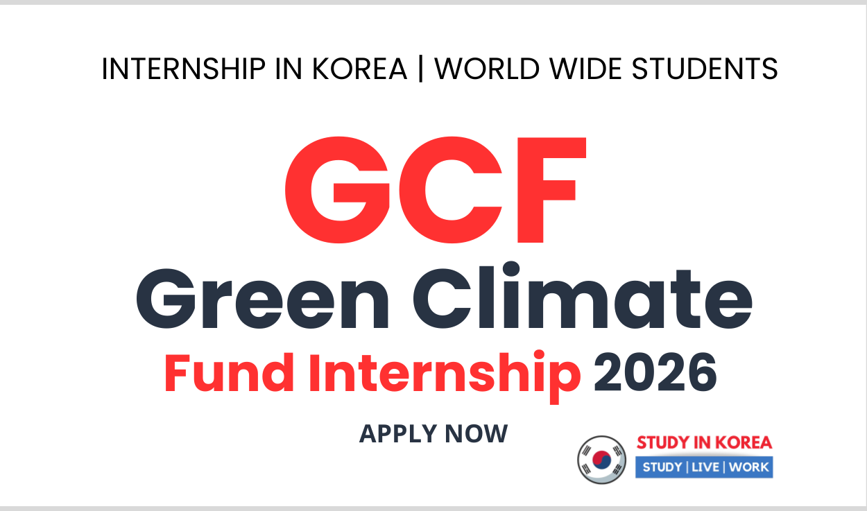 Green Climate Fund (GCF) Internship 2026 in South Korea