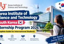 Korea Institute of Science and Technology, South Korea | Internship Program 2026: Complete Guide for International Students KIST Internship Program 2026