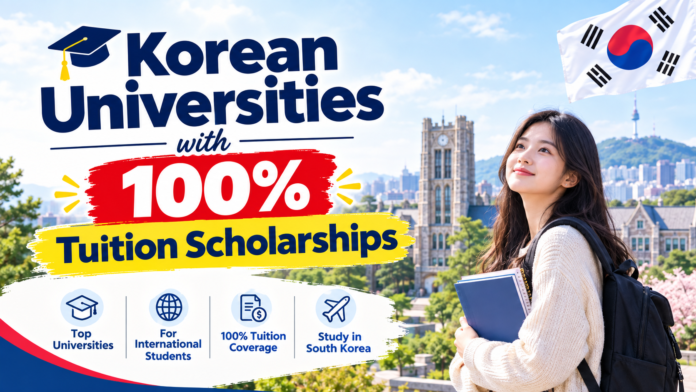 Korean Universities with 100% Tuition Scholarships